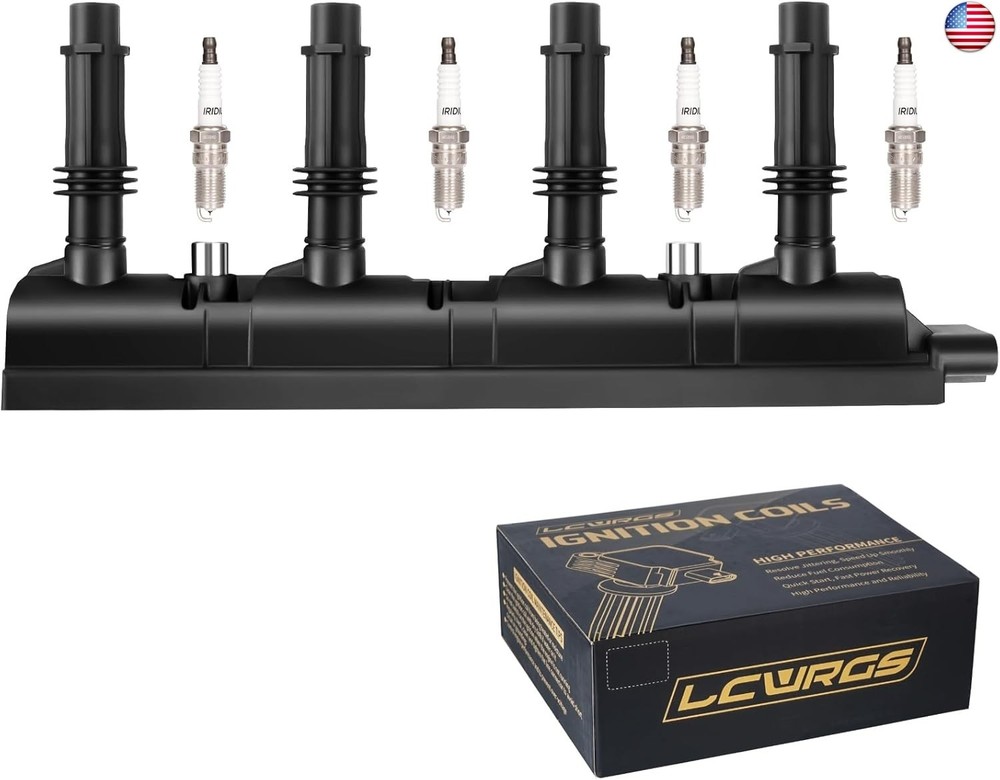 Ignition Coil Pack and Spark Plugs Fits for 1.4 Turbo Chevy Cruze Sonic Trax