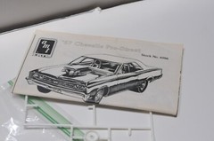 AMT ERTL 1967 CHEVELLE SS 396 PRO STREET SCALE 1:25 MODEL KIT 6986