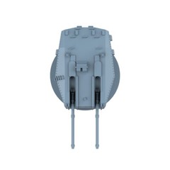 LYCG350370 Model Upgrades Parts Royal Navy 76mm /70 Mk VI Twin AA Gun 3D PRINT