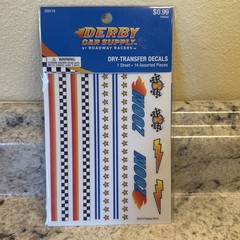 Pinewood Derby Car Kit Lot – New in Package Items – Decals & Weights *Free Ship*