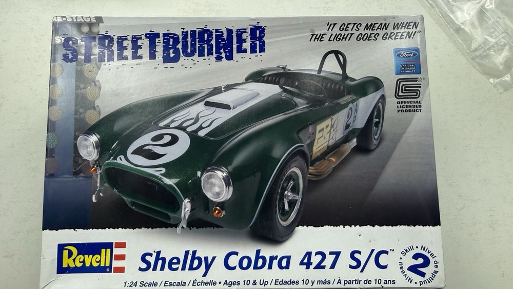 2021 Revell Shelby Cobra 427 S/C Streetburner 1:24 Unassembled Kit 85-2828