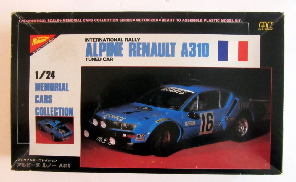 Nichimo 1/24 International Rally Tuned Car, ALPINE RENAULT A310, Complete