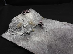 1/35 Scale Military Diorama Base Terrain Display Model Soldiers Figures Diecast