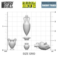 3D printed set – Ancient Vases – Sigmar Decor Modelling Wargames Battlefield