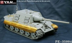 1/35 Sd.Kfz.186 Jagdtiger Early/Late Photo-etched Detail Up Set for Takom 8001