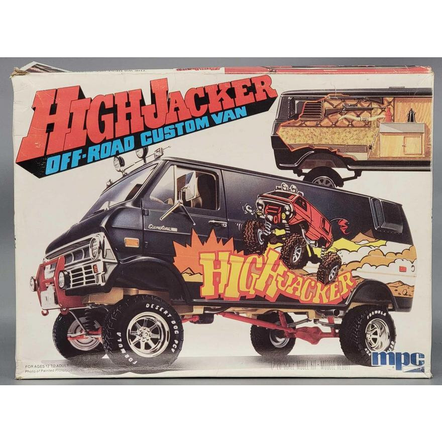 RARE MPC HIGHJACKER CUSTOM OFF ROAD ECONOLINE FORD VAN MODEL 1-3063 WORLD WIDE