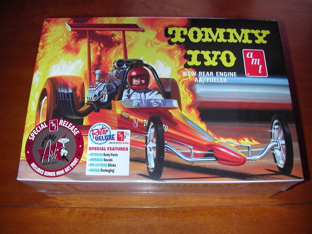 TOMMY IVO AMT AA FUEL DRAGSTER HEMI 1/25 SCALE MODEL KIT NEW UNOPENED RETRO DLX