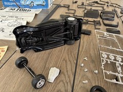 Vintage 1970s AMT ’36 Ford Coupe Model Kit #A136 (Partial Build) +FAST SHIPPING!