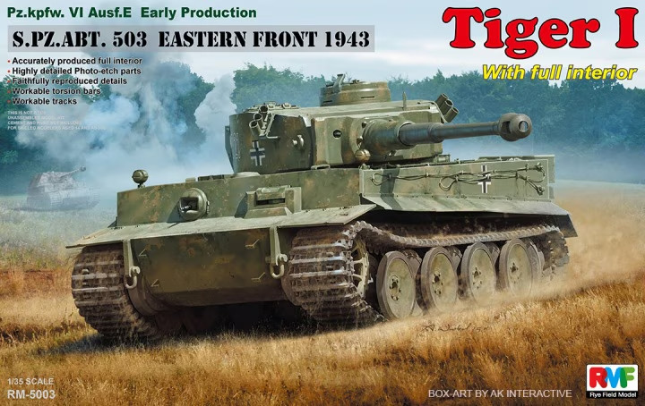 RMF – 1/35 Tiger I Pz.kpfw. VI Ausf.E Early Production w/ Full Interior