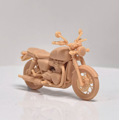 1/64 T120 Classic Retro Motorcycle Model Scene Accessories Colorless 1pc