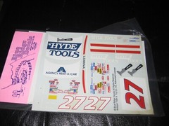 Nascar Hyde Tools #27 by Blue Ridge Decals Antique Train & Toy, Inc.-1/25 – 1993