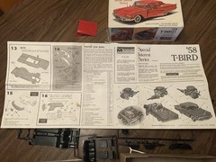 Vintage model Ford Thunderbird Dual Hardtop & Convertible Model Kit Monogram