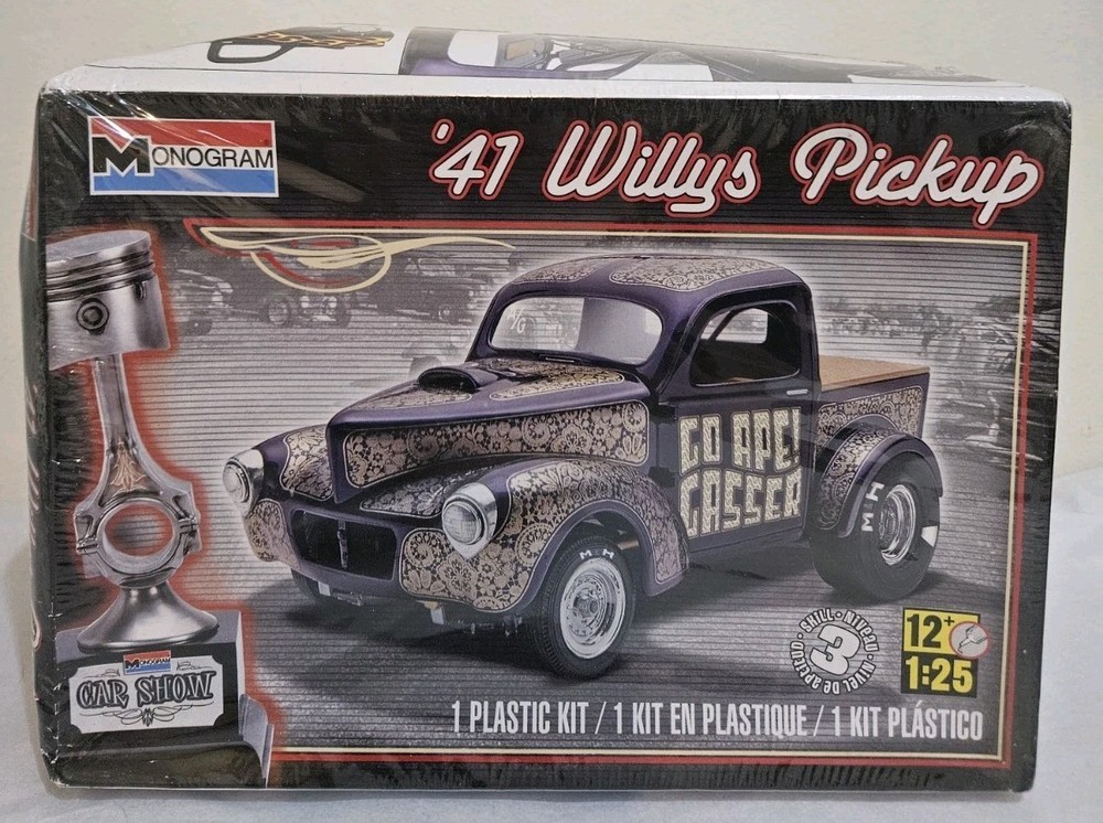 Monogram ’41 Willys Pickup Truck 1/25 Scale Model Kit