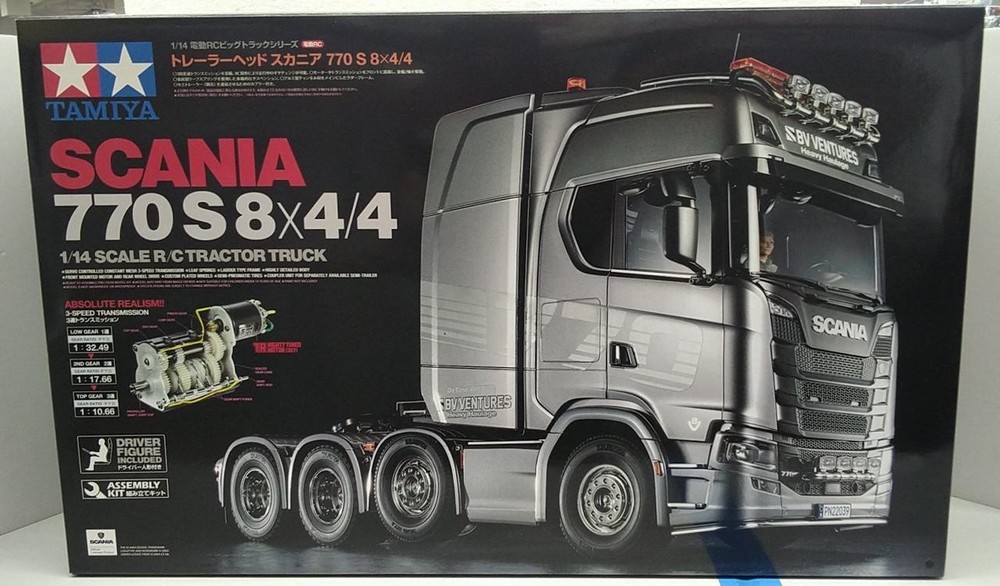 1/14 Electric RC Big Truck Series Model Trailer Head Scania 770S 8 4 4 Tamiya