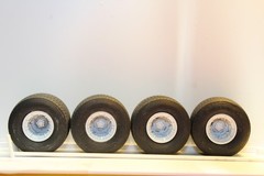 W-54 1/25 scale resin model car dirt track tires ,