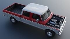 1/25 resin 3d printed 1974 Ford F250 crew cab by Andrey Bezrodny