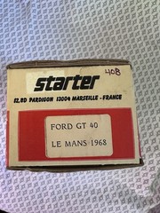 Vintage Starter Ford GT40 Le Mans 1968 Model Kit 1/43 Made in France Boxed