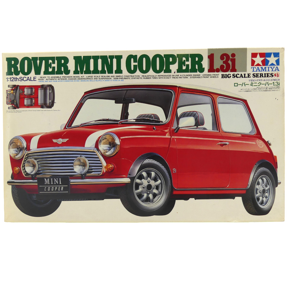 1995 Tamiya Rover Mini Cooper 1.3i 1/12 Scale Model Kit Big Scale Series No. 31