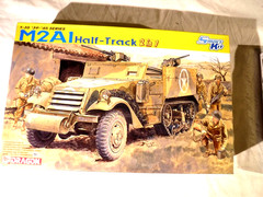 1/35 Dragon US Army M2A1 or M2 Half-Track 2 in 1 kit # 6329 w/ 8 GI’s Rifle Team