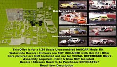 DONOR 1983-1986 NASCAR FORD THUNDERBIRD STOCK CAR MODEL KIT- WHITE – 1/24
