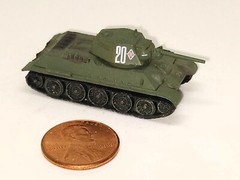 Takara 1/144 World Tank Museum 7. Russian T-3476 (1942 model) with number (#128)