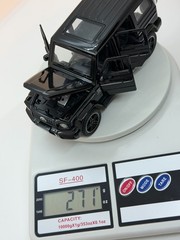 Mercedes AMG G-Class Diecast Model Car Metal Black w/ Lights & Opening Doors