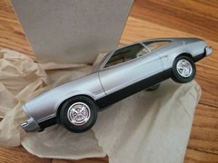 1975 Ford Mustang II Dealer Showroom Advertising Promo model 1/25 Silver NOS