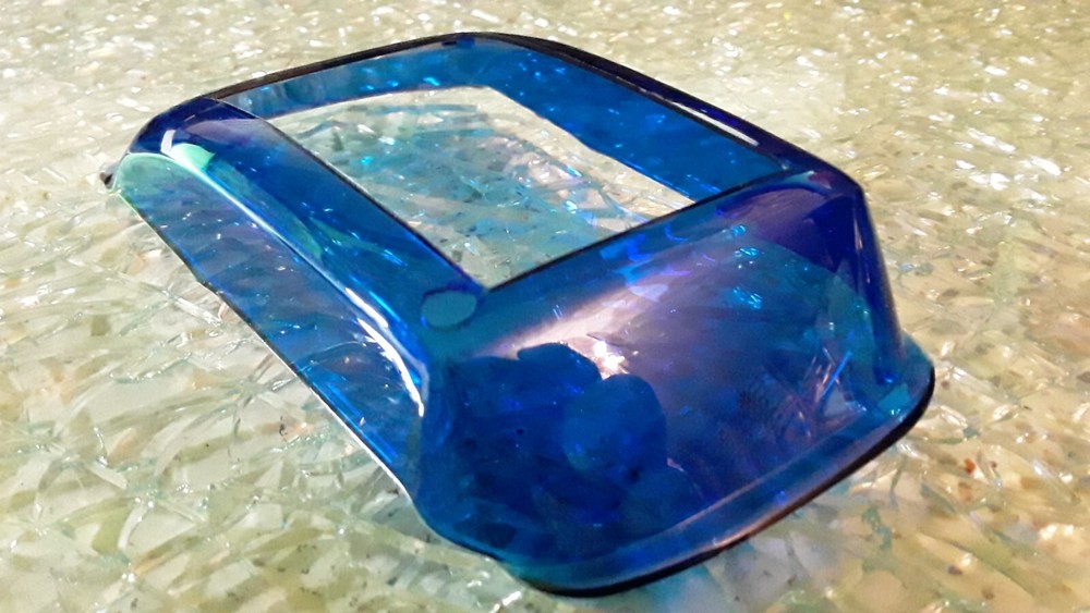 Spirit of 57 1957 Chevy Bel Air 1/25 Blue Glass Windshield MPC Model Car Part