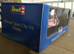 1/18 Revell v. RARE, Renault Clio sport, red,yellow,blue grafiti car, mint+++