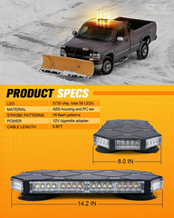 56 LED Roof Top Strobe Beacon Lights Bar Rooftop Hazard Warning Emergency Safety