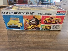 Vintage Monogram 32 Ford Roadster Street Rod Model Car Kit *OPEN BOX*