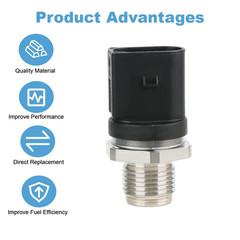 Fuel Rail Pressure Sensor Compatible with Detroit DD13 DD15 DD16, Sprinter 2T 3T