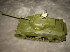 Built Tank w/Driver Long Barrel 6-1/2 inches long Well Built & Painted Ex Cond