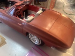 VTG AMT 1963 Chevrolet Corvette Conv Model Kit Built # 06-913-149 W/ Box