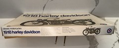 Entex 8483 1918 Harley Davidson 18F Classic Motorcycle Model Kit 1/16 Complete