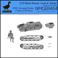 NUMODEL NMGER404 | 1/72 Resin WWII Panzer 1 Ausf A “Afrika” Light Tank Model Kit