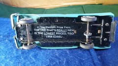 Vintage Dealer Promo Car AMT 1958 Ford Edsel. Turquoise Blue/White Top, 2 Door