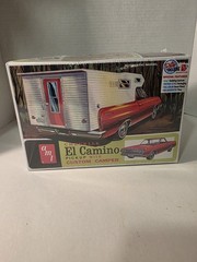 AMT 1364 1/25 1965 Chevy El Camino w/Camper Plastic Model Kit