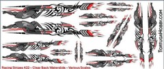 Racing Stripes XXII – Clear Waterslide – Various Scale Decals