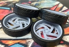 Resin 1/24 Scale 26-Inch Artis Southside Model Car Wheels And Tires, 1/25, Donk