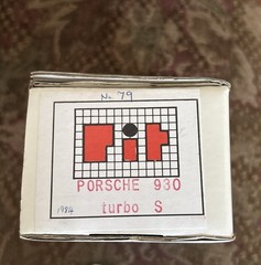 Built PIT Porsche 930 Turbo S Car 1:43 Build 1984 Model with Box Italy