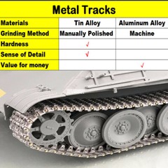 1/35 German Nb.Fz. Neubau-fahrzeug Pz.Kpfw.VI Metal Tracks Fits Dragon/Trumpeter