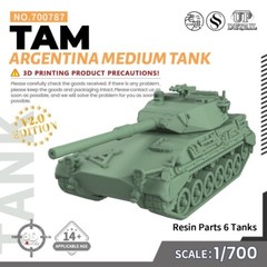 SSMODEL 1/700 Argentina TAM Medium Tank Military Model Kit SS700787