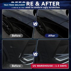 Car Black Paint Touch Up Cars Scratch Repair for Vehicles, Rim High-Gloss Black