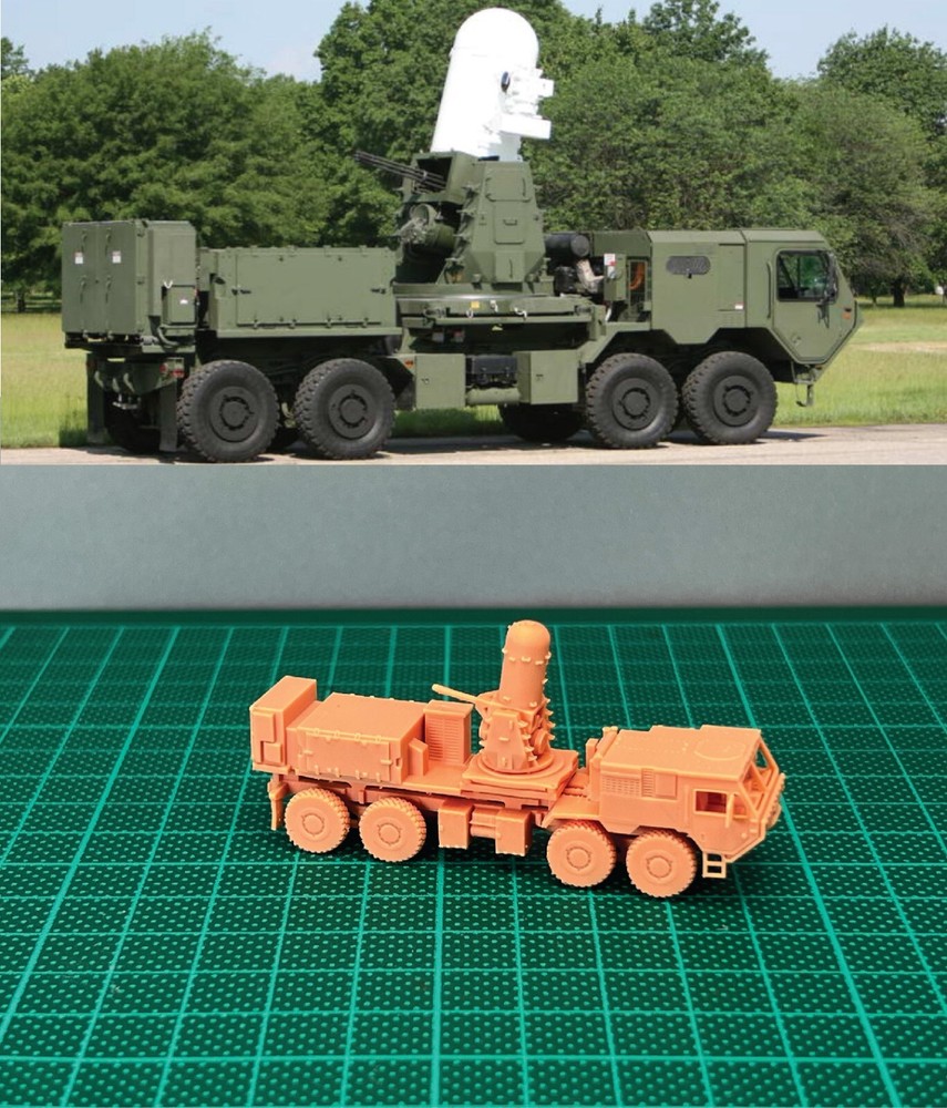 1/144 USA C-RAM Anti-aircraft Gun on HEMTT Resin Kit
