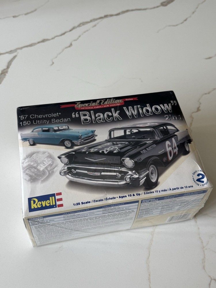 2009 Revell 57 Chevy Black Widow Special Ed 1/25 Scale Factory Sealed 85-4240