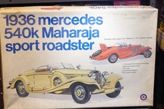 Entex 1:16 #8501 1936 Mercedes 540K Maharaja Sport Roadster *Missing Deck Lids*