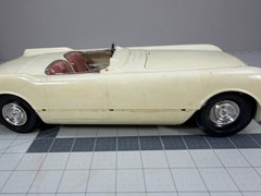 Vtg Large Ideal 1953 Chevrolet Corvette Built Model Car For Parts Motor Works