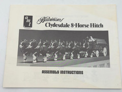 Vintage AMT Budweiser Clydesdale 8-Horse Hitch 1/20 Model Kit #7702 1978