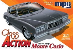 MPC 1980 Chevy Monte Carlo ‘Class Action’ 1:25 967 Plastic Model Kit w/Chopper